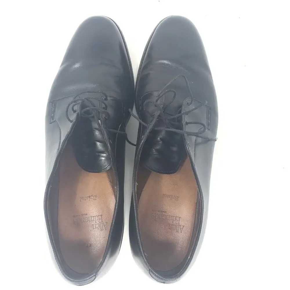 Allen Edmonds Bristol Plain Toe Blucher Leather Sole Black 13 AA Narrow